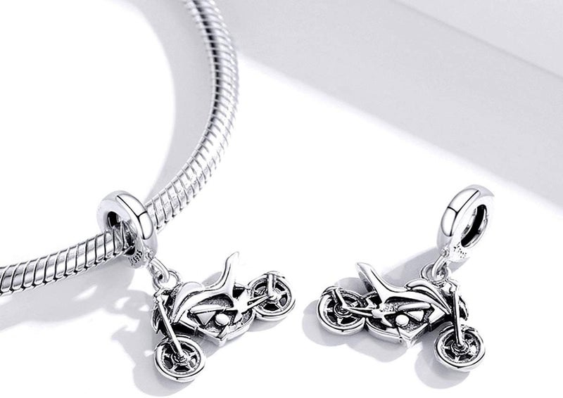 BABAMIA Store Rose Charm Heart Charms for Bracelets 925 Sterling Silver Bead Charm Fits Bracelets and Necklaces Paved with Cubic Zirconia Animal Skull Charm Dainty Halloween Charms Jewelry for Women Girls - Image 3